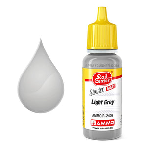 AMMO by MIG Rail Center Matt Shader Light Grey 17ml AMMO by Mig Jimenez at SprayGunner