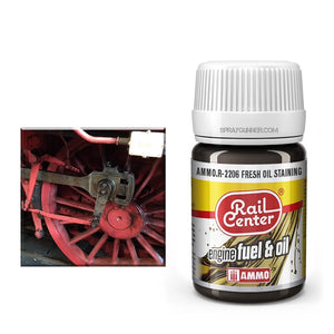 AMMO by MIG Rail Center Nature Effects- Fresh Oil Staining (35 mL) AMMO by Mig Jimenez at SprayGunner