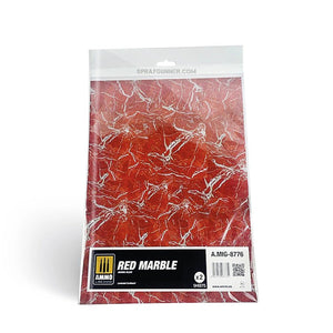 AMMO by MIG Red Marble. Sheet of Marble - 2 pcs AMMO by Mig Jimenez at SprayGunner