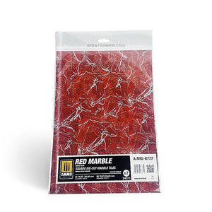 AMMO by MIG Red Marble. Square Die-cut Marble Tiles - 2 pcs AMMO by Mig Jimenez at SprayGunner