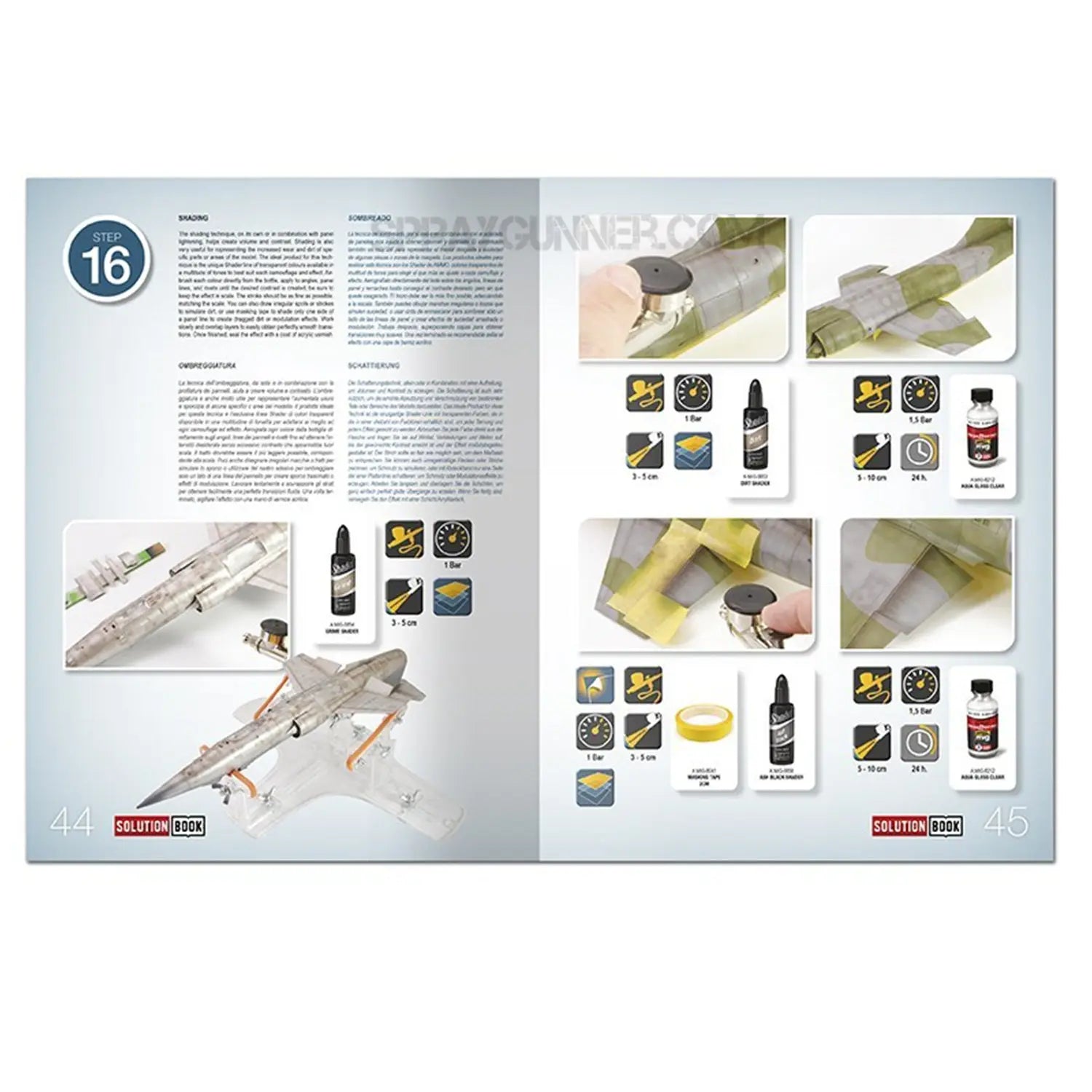 AMMO by MIG SOLUTION BOOK 15 - How to Paint Italian NATO Aircrafts (Multilingual) AMMO by Mig Jimenez