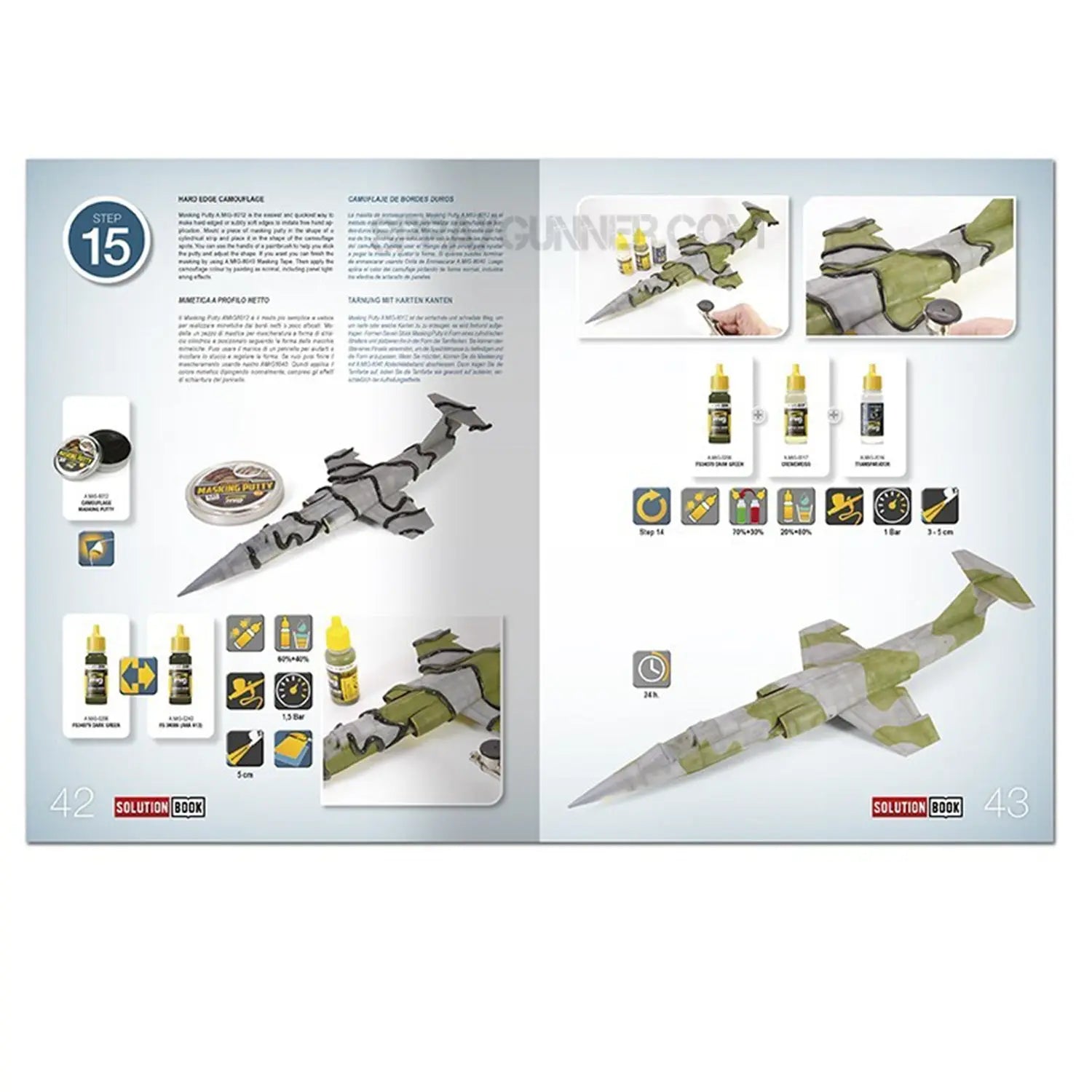 AMMO by MIG SOLUTION BOOK 15 - How to Paint Italian NATO Aircrafts (Multilingual) AMMO by Mig Jimenez