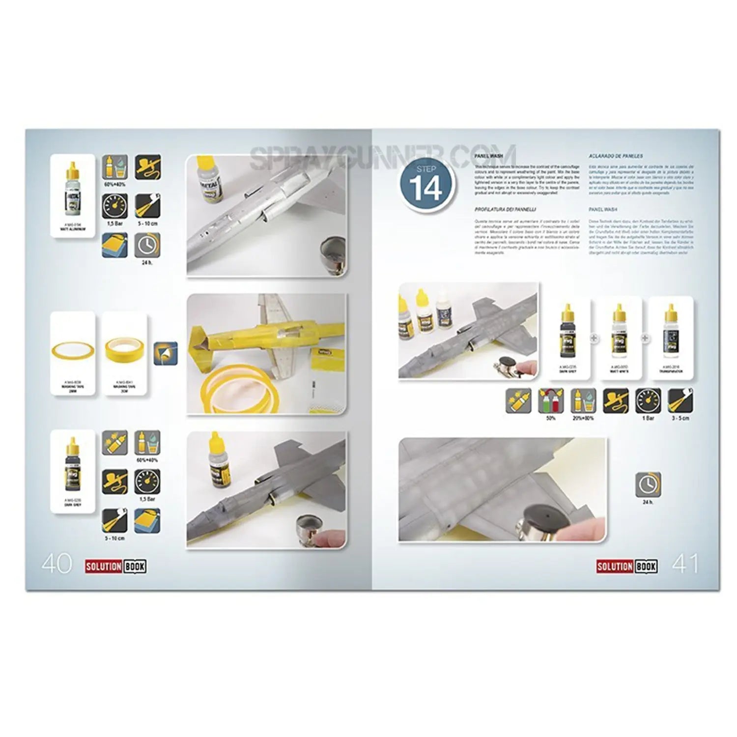 AMMO by MIG SOLUTION BOOK 15 - How to Paint Italian NATO Aircrafts (Multilingual) AMMO by Mig Jimenez