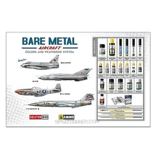AMMO by MIG Solution Box - HOW TO PAINT BARE METAL AIRCRAFT. COLORS AND WEATHERING SYSTEM SOLUTION BOX AMMO by Mig Jimenez