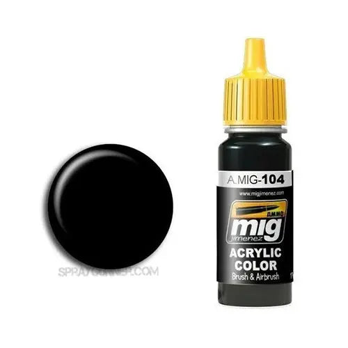 AMMO by MIG Washable Acrylic - Black AMMO by Mig Jimenez