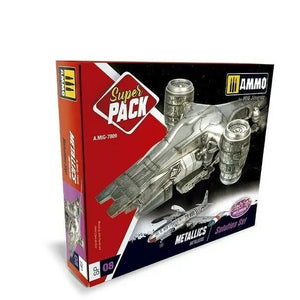 AMMO by MIG Weathering Sets METALLICS SUPER PACK