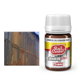 AMMO by MIG Rail Center Streaking Effects- Streaking Rust (35 mL) - SprayGunner