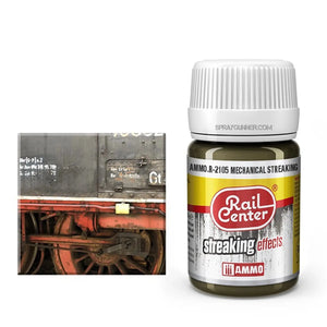 AMMO by MIG Rail Center Streaking Effects- Mechanical Streaking (35 mL) - SprayGunner