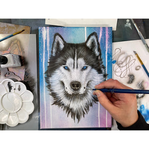 Airbrush Step by Step Stencil Set - Husky