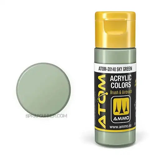 ATOM Acrylic Colors: Sky Green AMMO by Mig Jimenez