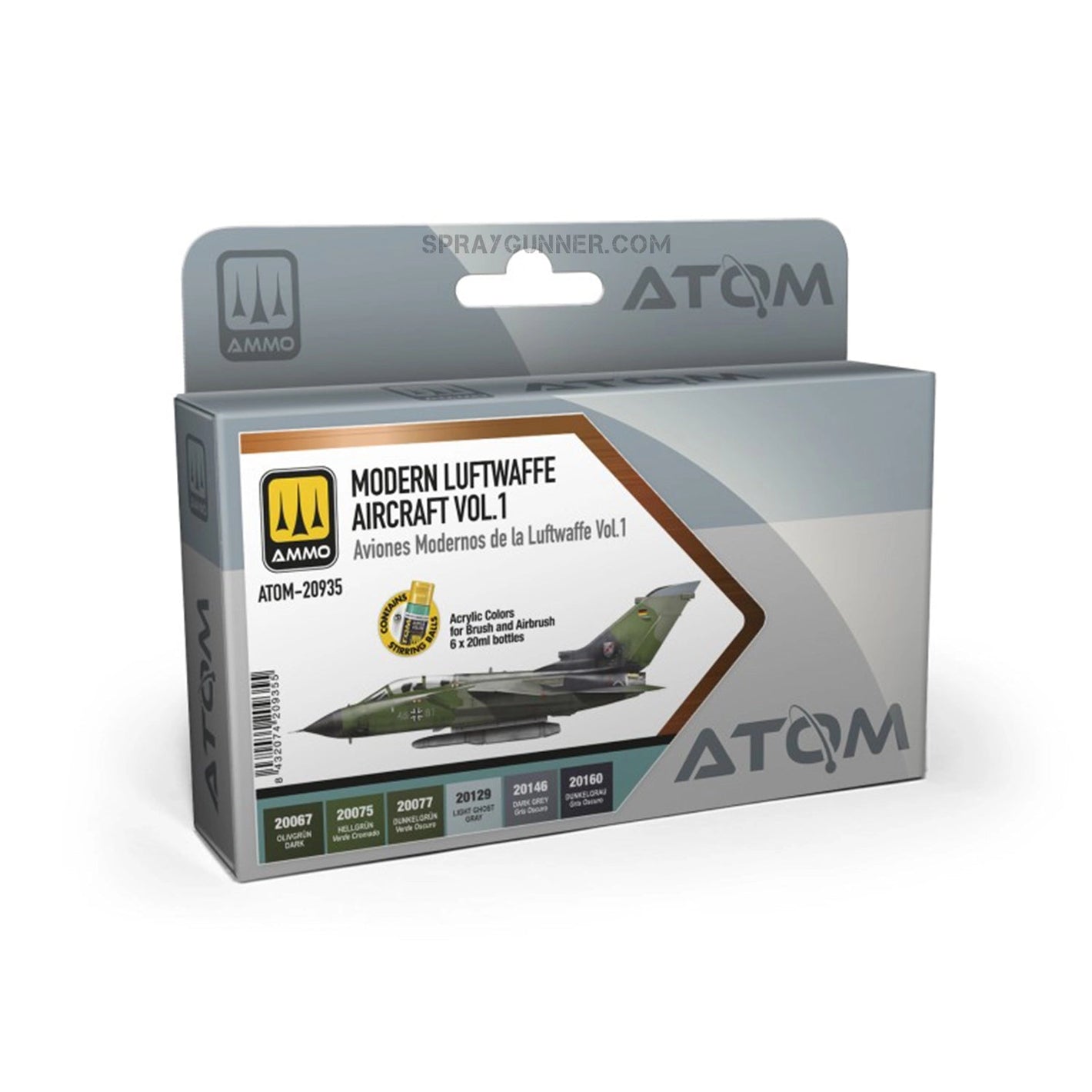 ATOM Modern Lufttwaffe Aircraft Vol 1 Set AMMO by Mig Jimenez at SprayGunner