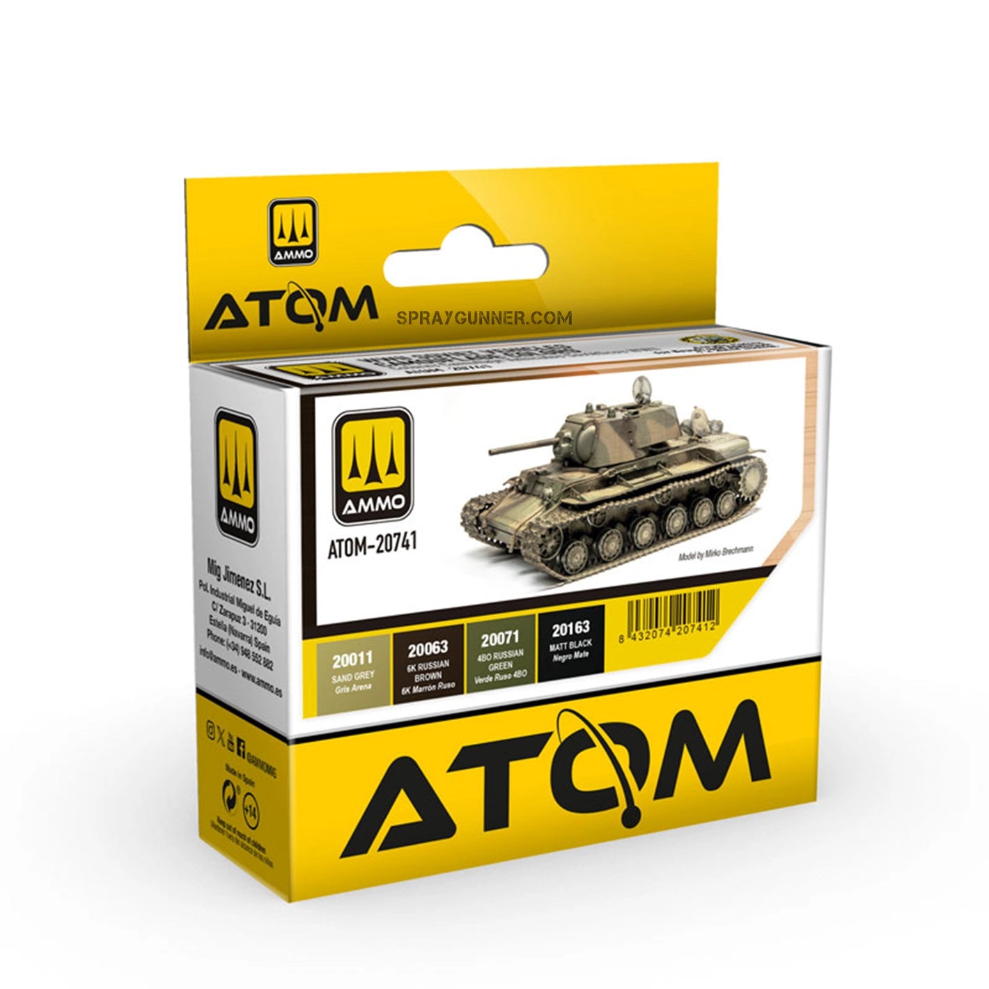 ATOM WWII Soviet Vehicles Camouflage Colors Set