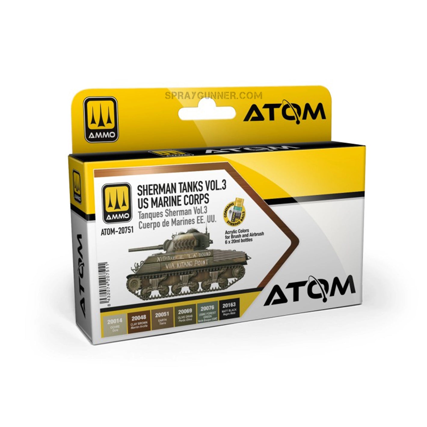 ATOM Sherman Tanks Vol 3 WWII US Marine Corps Set