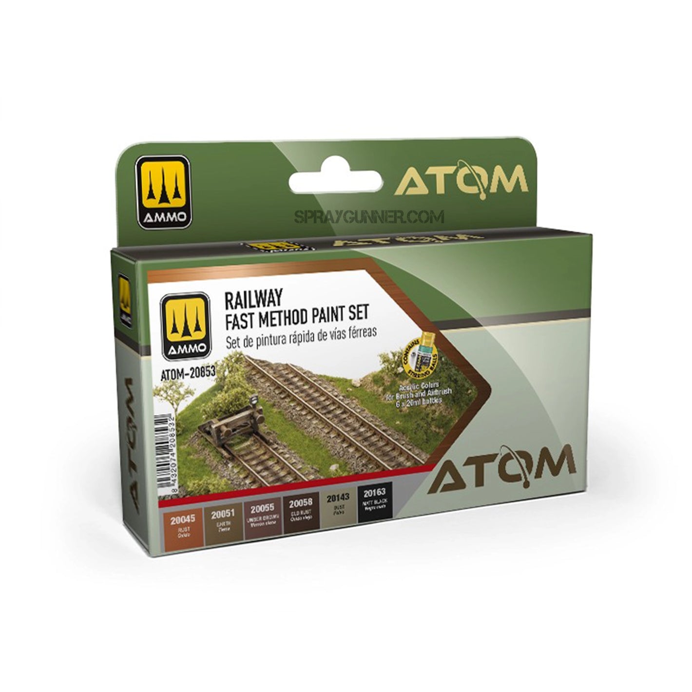 ATOM Railway Fast Method paint Set