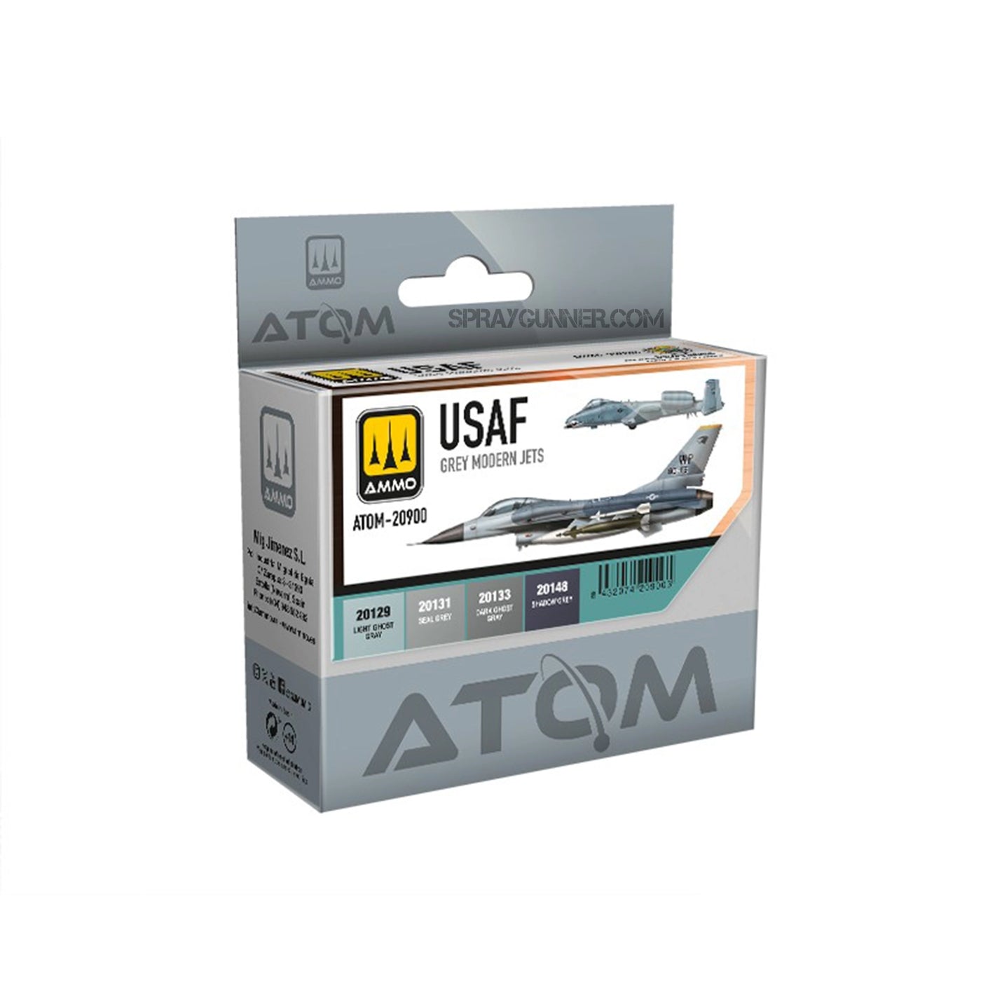 ATOM USAF Grey Modern Jets Colors Set