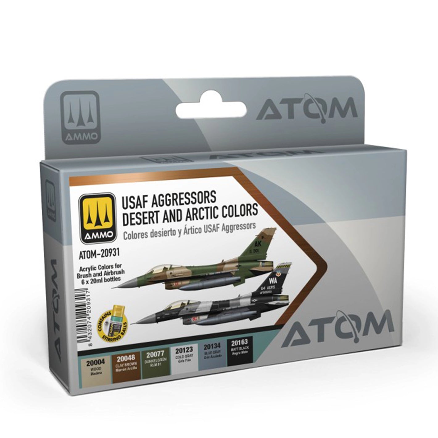 ATOM USAF Aggressors Desert and Artic colors Set