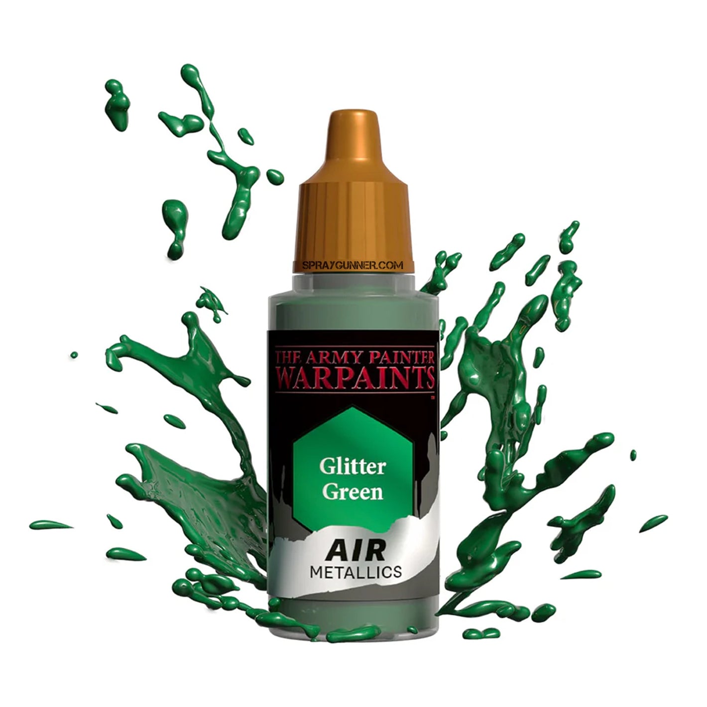 THE ARMY PAINTER: Warpaints Air Metallic Glitter Green