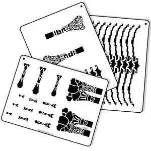 Bones AZTECA STENCIL SET for airbrush and spray paint - SprayGunner
