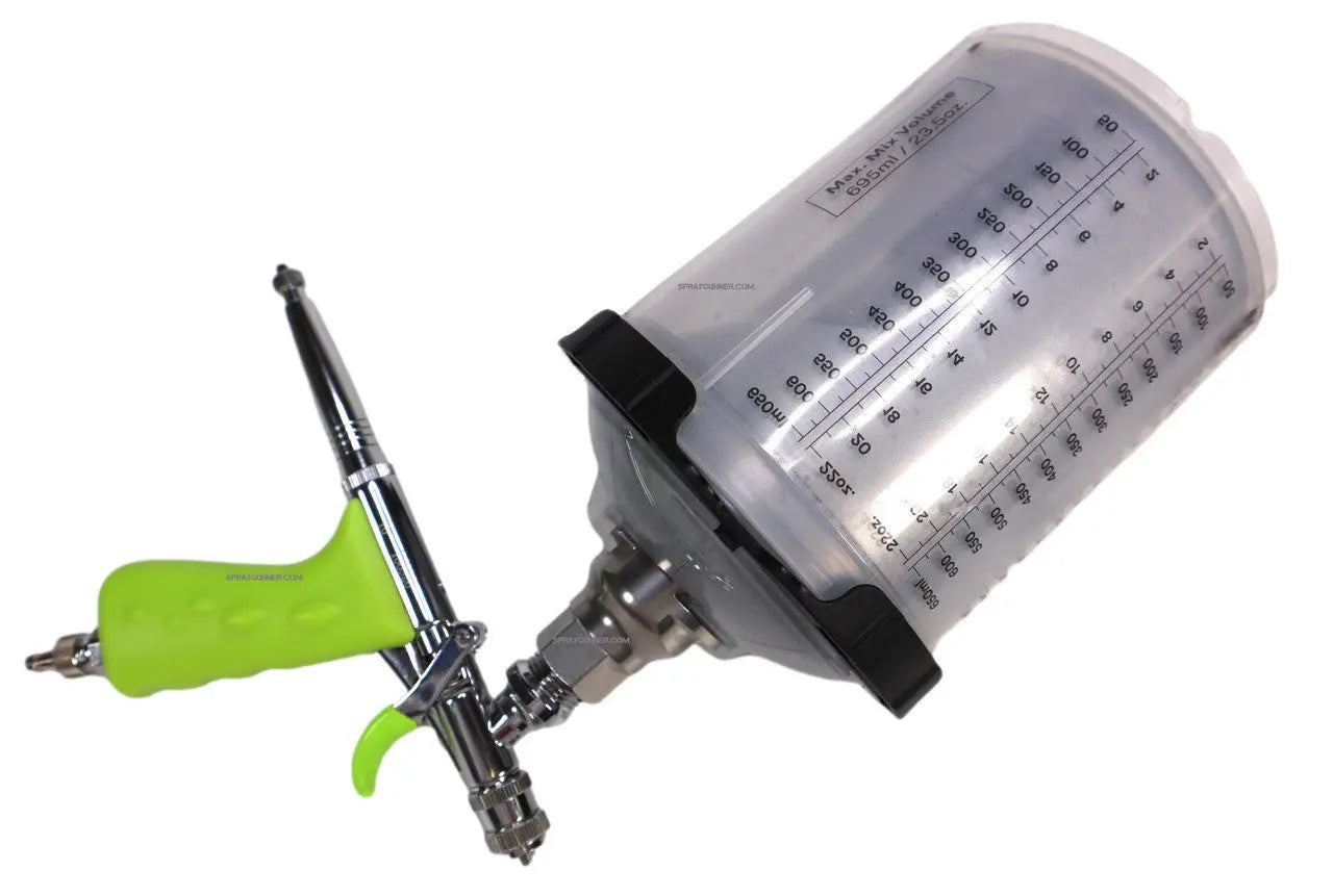 Disposable cup adapter for airbrush