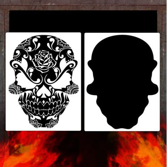 Skulls Stencil | Skull Patterns | Art, | Crafting |Art stencil