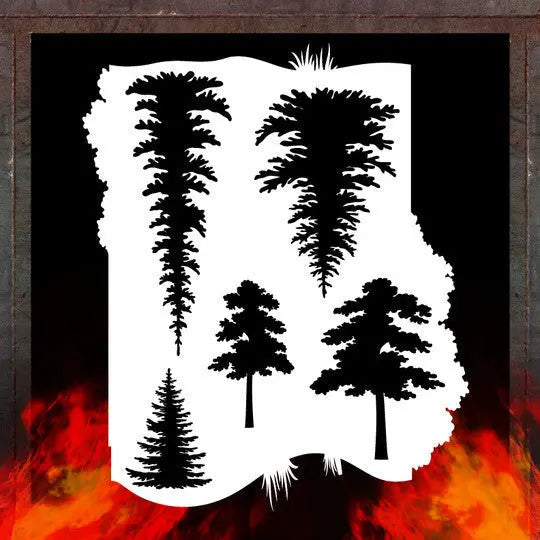 Air Shot Stencil: Tree Wizard
