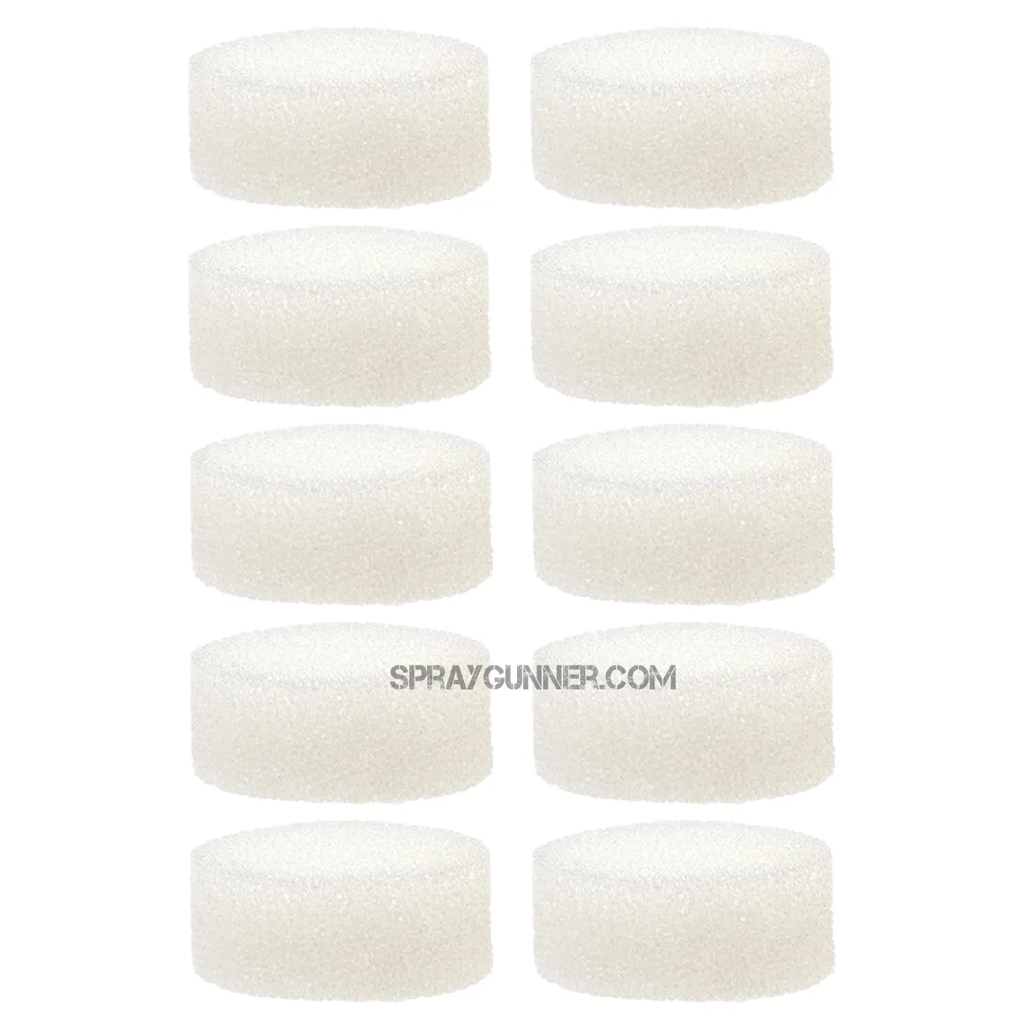 Air intake filter 10-pack. Foam filters for models IS800, 850, 875, 875HT, 925, 925HT, 975 Iwata
