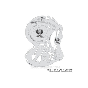 Artool Blasted FX Sacred FXFreehand Airbrush Template by Ryan "Ryno" Templeton Artool