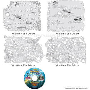 Artool Bubble FX Set Freehand Airbrush Template by Dennis Mathewson Artool