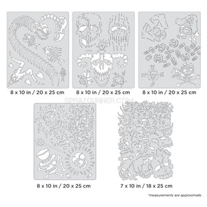 Artool Curse of Skullmaster Set Freehand Airbrush Template by Craig Fraser Artool