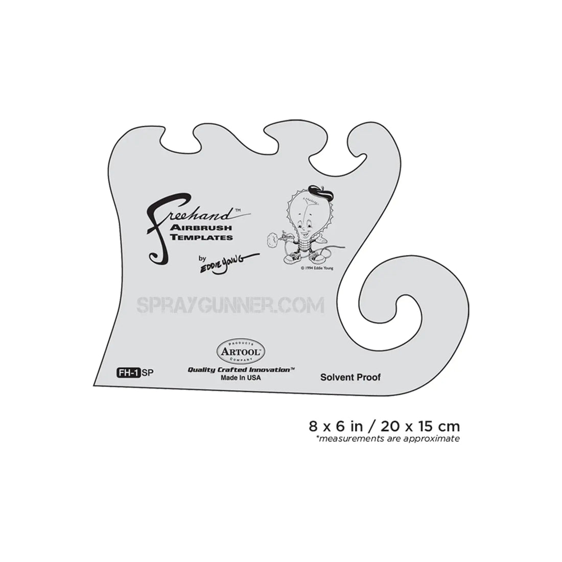 Artool FH1 Freehand Airbrush Template by Eddie Young Artool