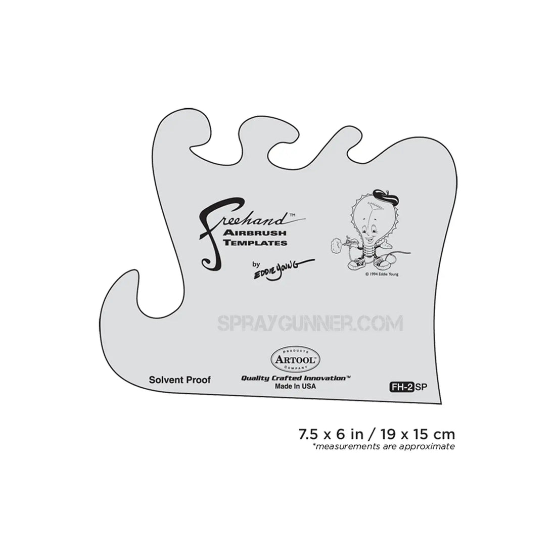 Artool FH2 Freehand Airbrush Template by Eddie Young Artool