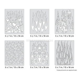 Artool Flame-o-rama 2 Mini Series Freehand Airbrush Template by Craig Fraser Artool