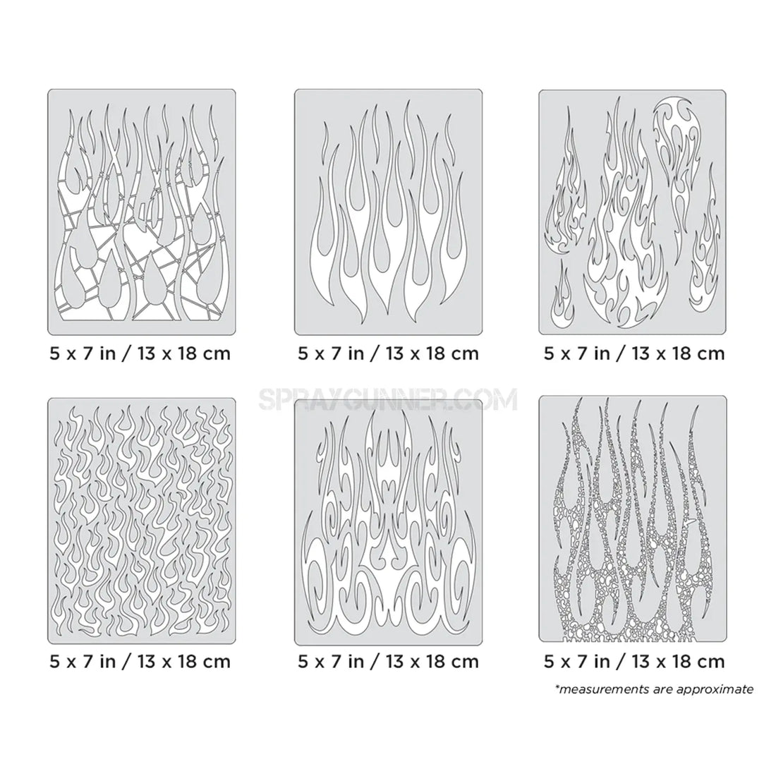 Artool Flame-o-rama 2 Mini Series Freehand Airbrush Template by Craig Fraser Artool