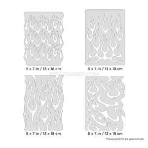 Artool Flame-o-rama Mini Series Freehand Airbrush Template by Craig Fraser Artool