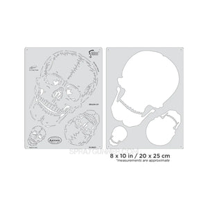 Artool Horror of Skullmaster Heads-Up Freehand Airbrush Template by Craig Fraser Artool