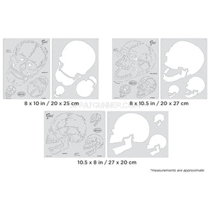 Artool Horror of Skullmaster Set Freehand Airbrush Template by Craig Fraser Artool