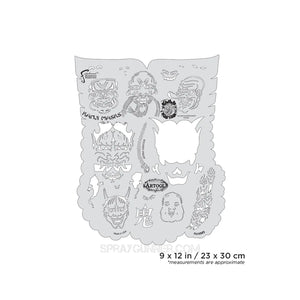 Artool Kanji Master Kanji Masks Freehand Airbrush Template by Dennis Mathewson Artool