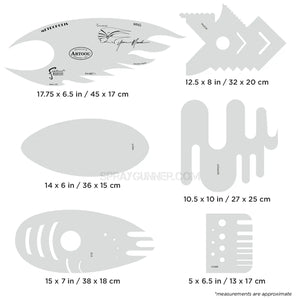 Artool Metropolis Freehand Airbrush Template by Yvonne Mecialis Artool