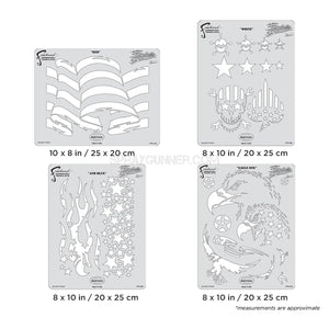 Artool Patriotica Freehand Airbrush Template Set by Craig Fraser Artool