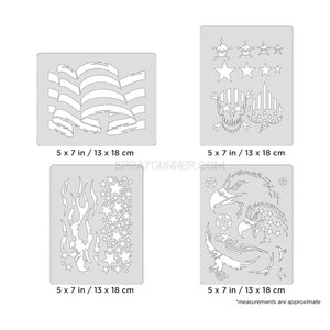 Artool Patriotica Mini Series Freehand Airbrush Template by Craig Fraser Artool