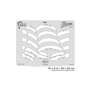 Artool Patriotica Red Freehand Airbrush Template by Craig Fraser Artool