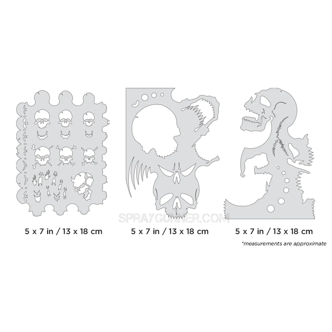 Artool Skullmaster Mini Series Set Freehand Airbrush Template by Craig Fraser Artool