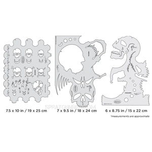 Artool Skullmaster Set Freehand Airbrush Template by Craig Fraser Artool
