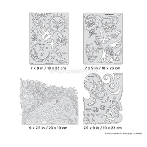 Artool Son of Skullmaster Set Freehand Airbrush Template by Craig Fraser Artool