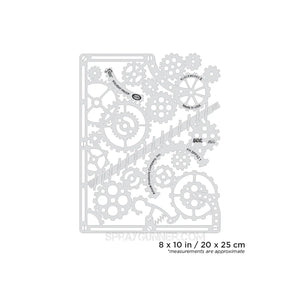 Artool Steampunk FX2 Klockwerks II Freehand Airbrush Template by Craig Fraser Artool