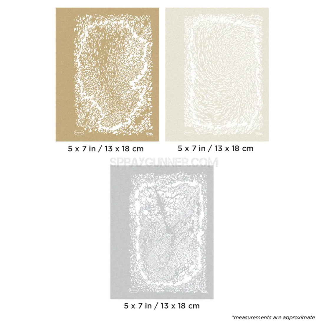Artool Texture FX 3 Xtreme Mini Series Freehand Airbrush Templates by Gerald Mendez Artool