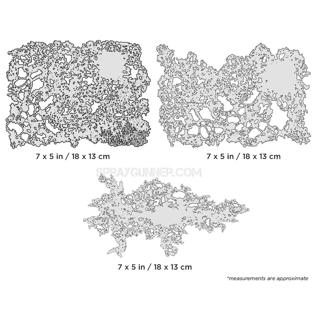 Artool Texture FX Mini Series Set Freehand Airbrush Template by Gerald Mendez Artool