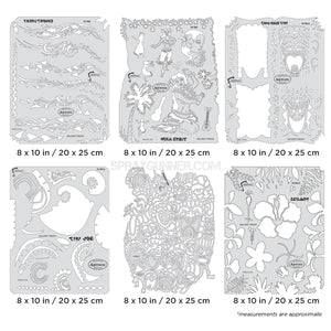 Artool Tiki Master II Freehand Airbrush Template Set by Dennis Mathewson Artool