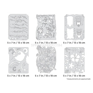 Artool Tiki Master II Mini Series Freehand Airbrush Template Set by Dennis Mathewson Artool