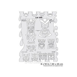 Artool Tiki Master Tiki Bar Freehand Airbrush Template by Dennis Mathewson Artool